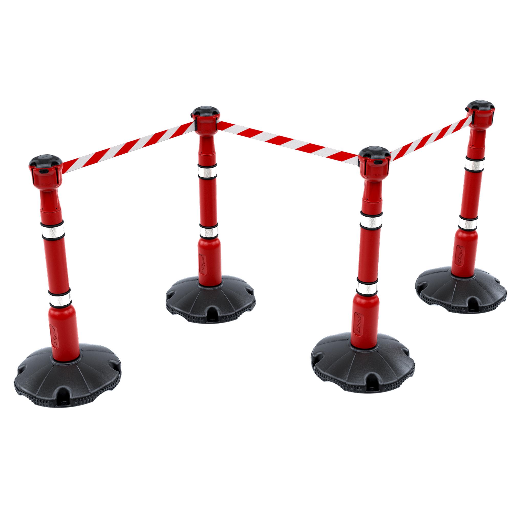 SKIPPER™ RED RETRACTABLE FLAGGING TAPE